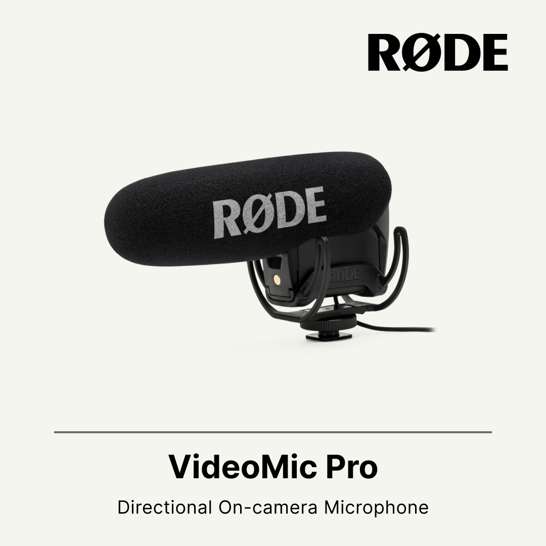 Rode VideoMic Pro with Rycote Lyre VMPR