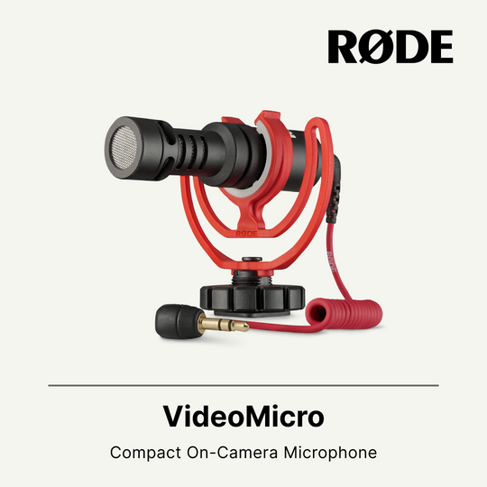 RODE VideoMicro 紧凑型小型麦克风（摄像机用视频微型 TRS 麦克风） 