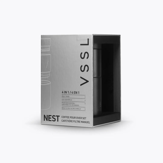 VSSL Nest coffee filter packaging on a white background