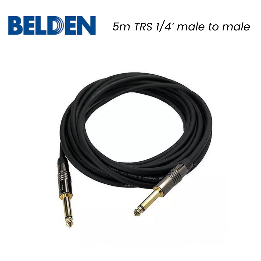 Belden 1800F 搭配 Neutrik 1/4 英寸 TRS 公对公 (5 米)