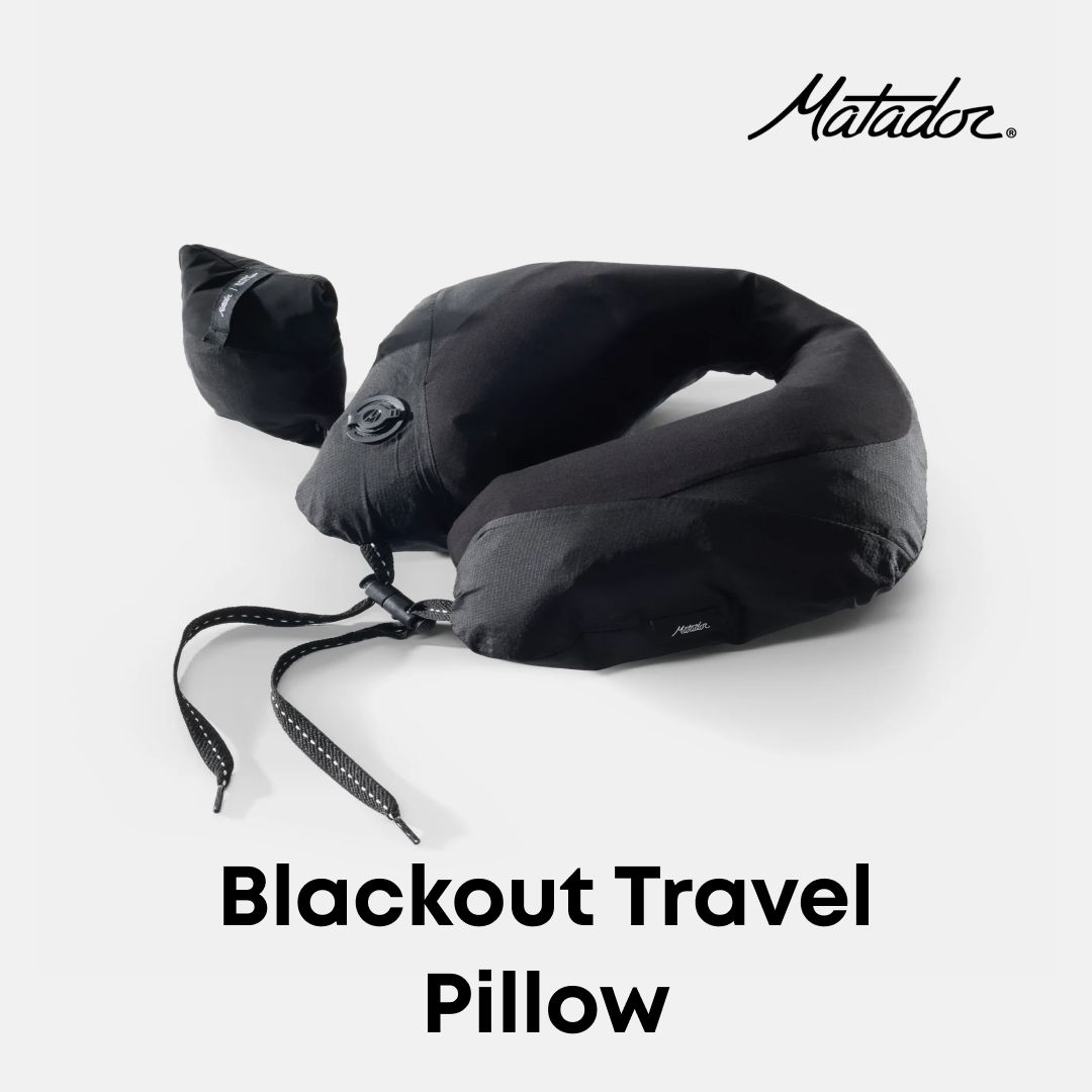 Matador Blackout Travel Pillow - Red Dot Photo