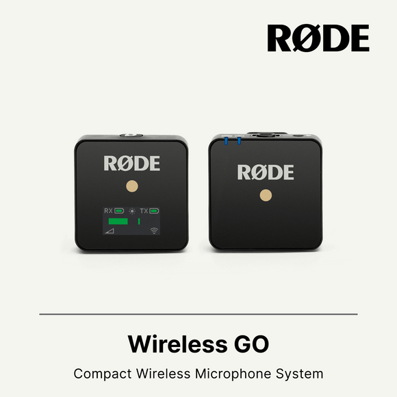 Rode Wireless GO 紧凑型无线麦克风系统 (2.4 GHz)（黑色） 