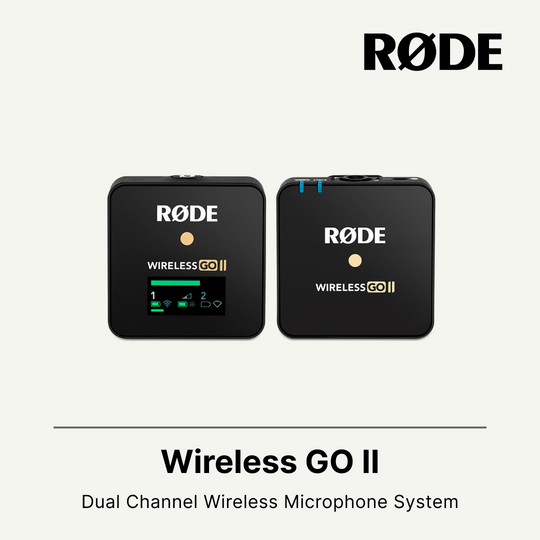 Rode Wireless GO II Single set Compact Digital Wireless Microphone System Recorder 2.4 GHz Black