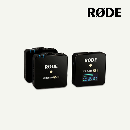Rode Wireless GO II 2 Person Compact Digital Wireless Microphone System Recorder 2.4 GHz, Black
