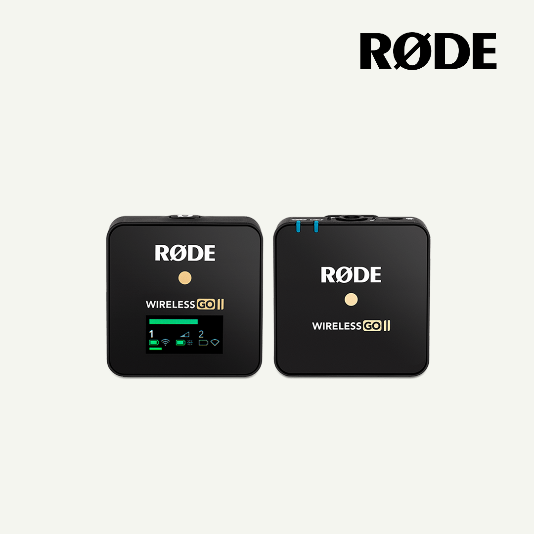 Rode Wireless GO II Single set Compact Digital Wireless Microphone System Recorder 2.4 GHz Black - Red Dot Photo