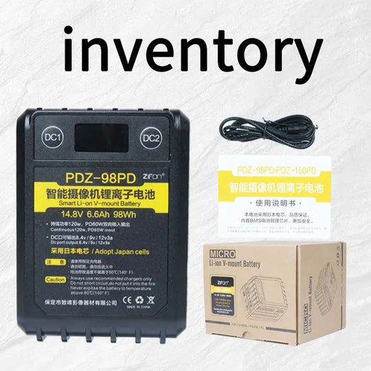 ZiFon PDZ-98PD 98Wh 14.8V V-mount Battery (Suitable for Aputure)