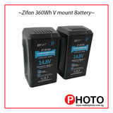 ZiFon V口 V口电池 14.8V 360W 锂离子电池（适用于Aputure）