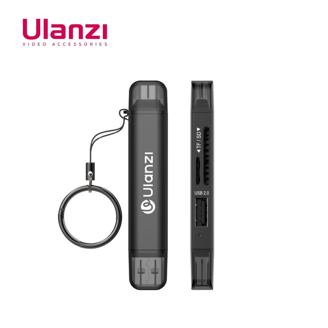 Ulanzi CR1 USB TF SD Memory Card Reader on a white background