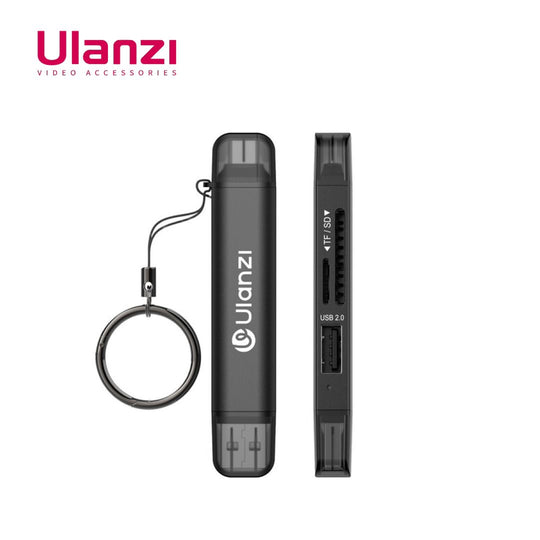 Ulanzi CR1 USB TF SD Memory Card Reader on a white background