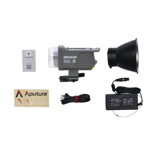 Amaran 100D S COB Daylight LED Video Light with New Dual Blue Light Chipset Bowen Mount by Aputure