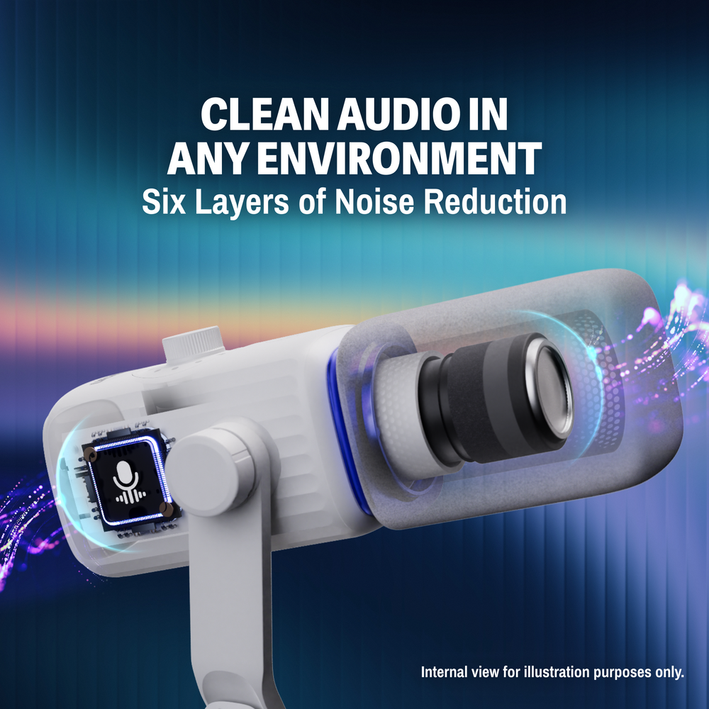 Clean audio with Standard & AI Noise Reduction
