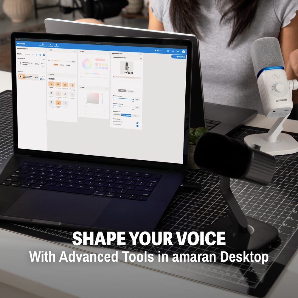 Shape Your Voice with the amaran Desktop App