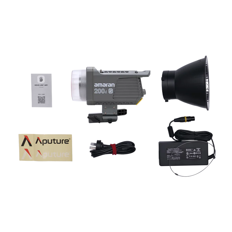 amaran 200D S COB Daylight LED Video Light with New Dual Blue Light Chipset Bowen Mount by Aputure