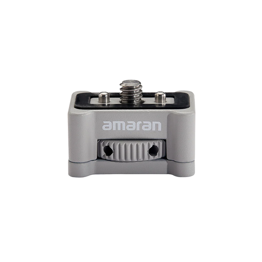 A gray and black amaran Ace E-Lock Adapter with a silver threaded screw post on top, shown against a plain white background.