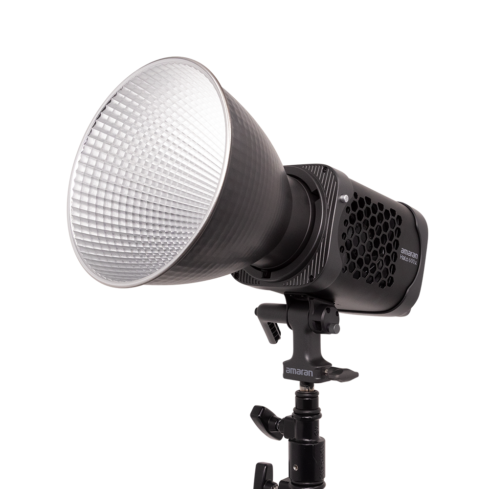 amaran Halo 600x Studio light with grid on a white background
