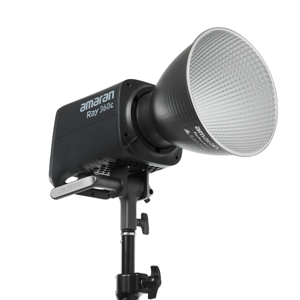 Amaran Ray 360c studio light on a white background
