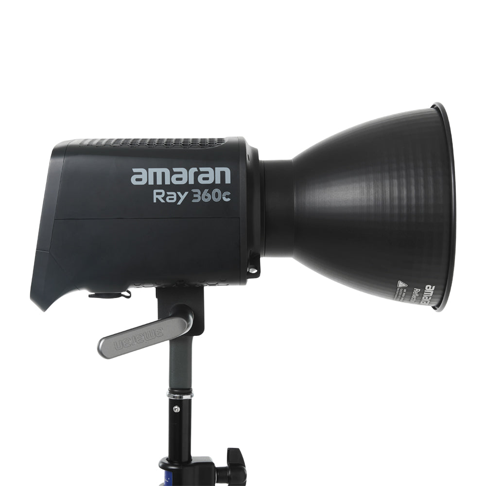 Amaran Ray 360c studio light on a white background