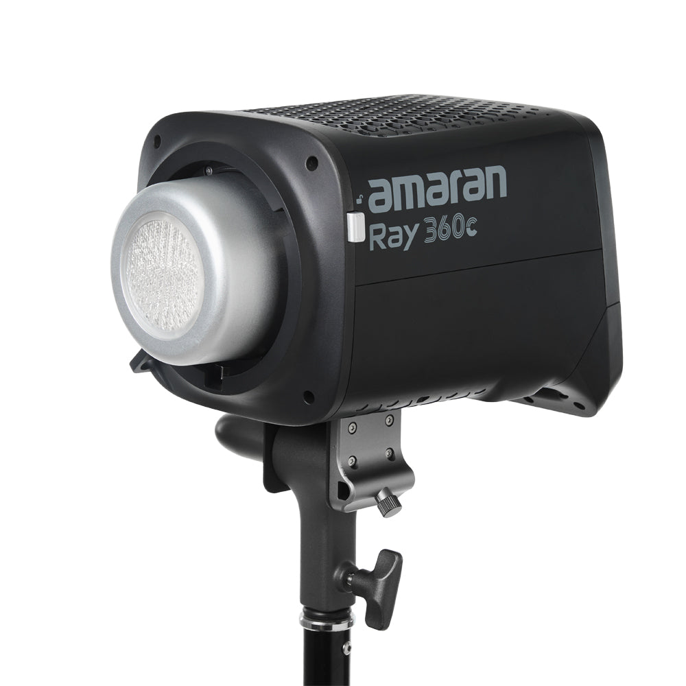 Amaran Ray 360c studio light on a white background