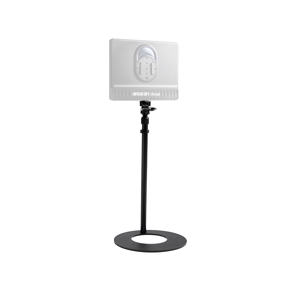 Rectangular light with a stand on a white background