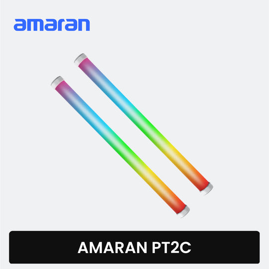 amaran PT2c RGB LED Tube Light Pixel Tube Light 60cm Practical Light for Photo, Video and Film (Single | 2-Light Kit)