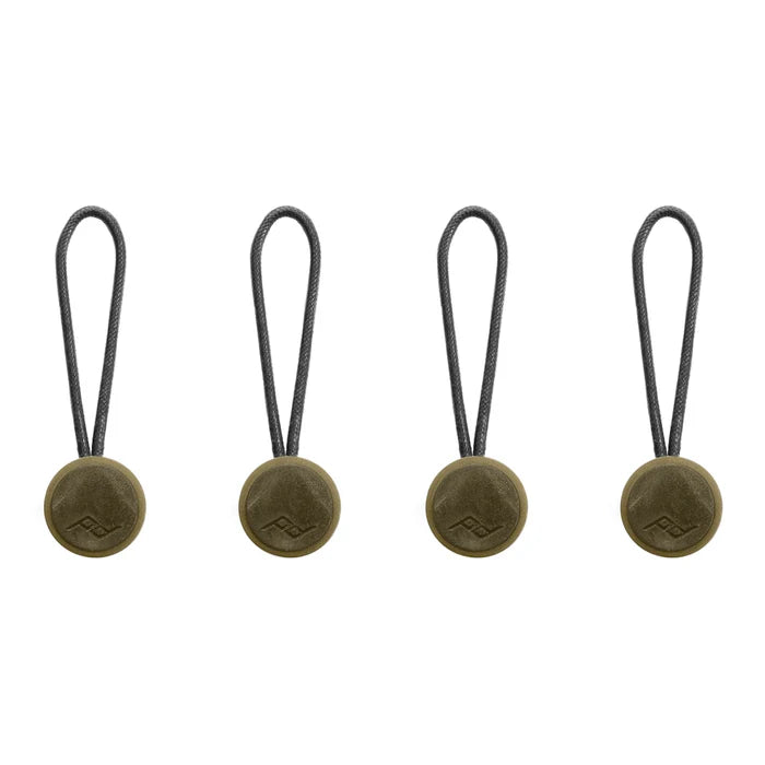 Peak Design Anchor 4-Pack on a white background, Kelp color