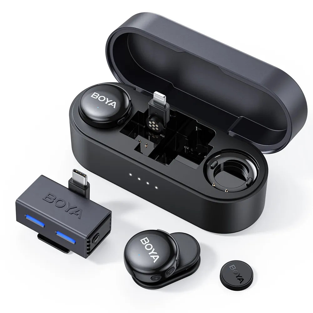 Boya Boyalink 3 AI-Powered 2-Person Wireless Microphone System for Cameras and Mobile Devices (2.4 G)
