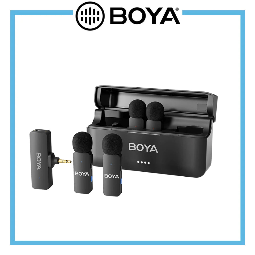 Boya BY-V4 4通道迷你无线麦克风（3.5毫米TRS）