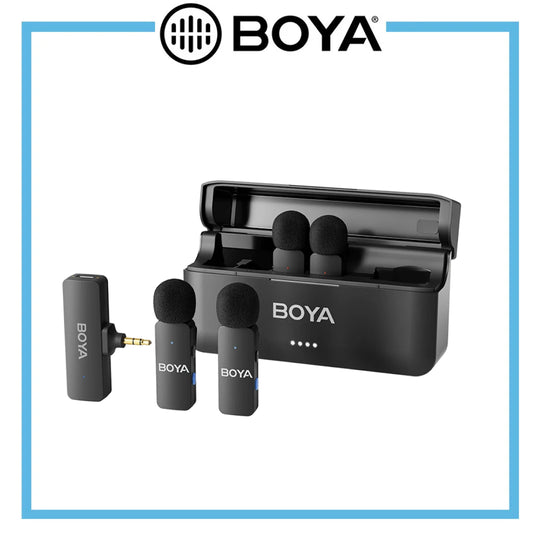 Boya BY-V4 4-Channel Mini Wireless Microphone (3.5mm TRS)
