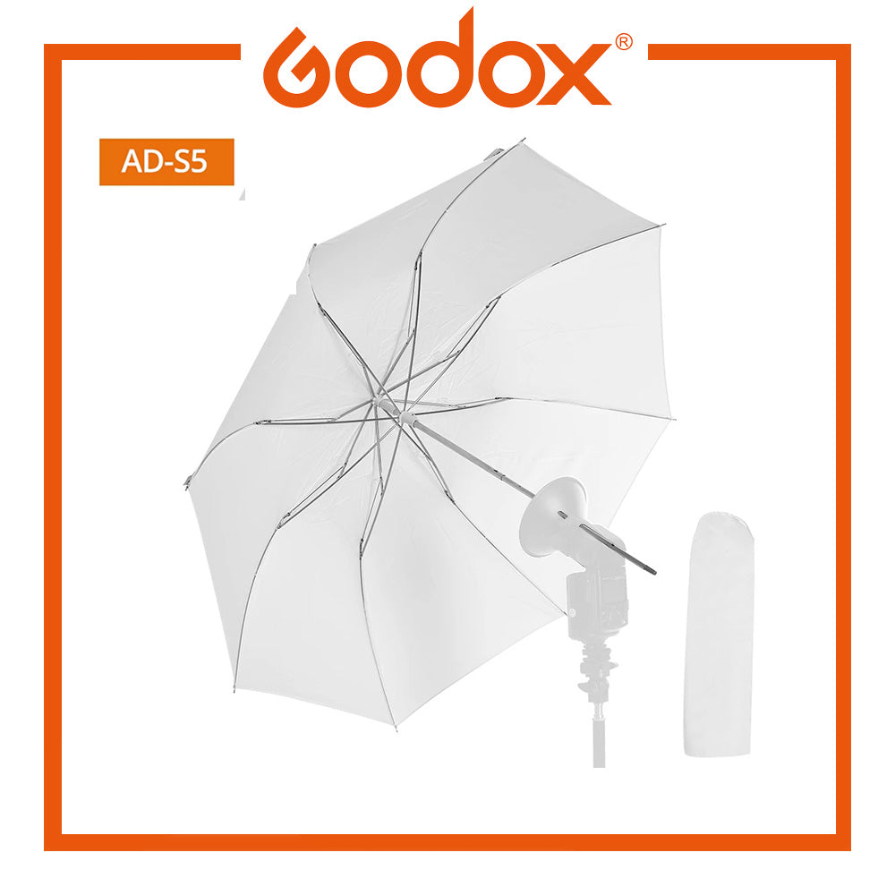 Godox AD-S5 94cm White Foldable Diffuser Soft Umbrella