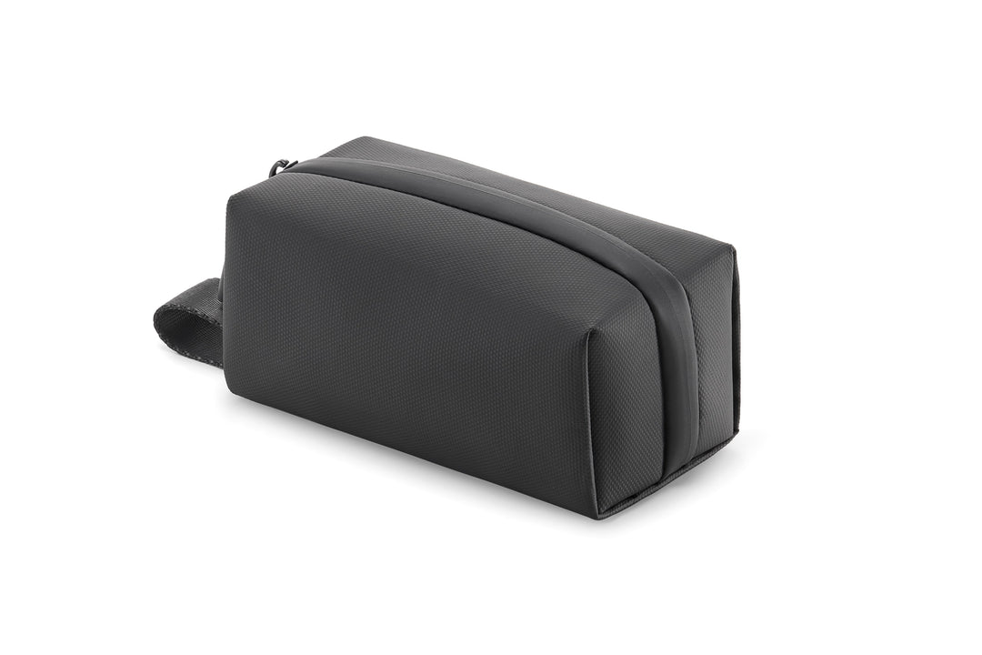 Black osmo pocket 4 carrying bag on a white background