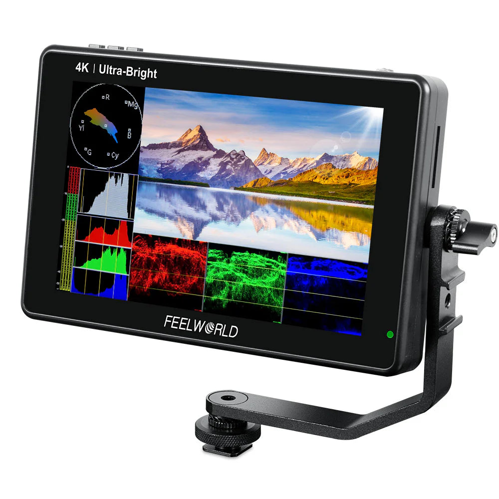 FeelWorld LUT7S 7 英寸 2200 尼特 3D LUT 触摸屏数码单反相机 4K HDMI 和 SDI 现场监视器