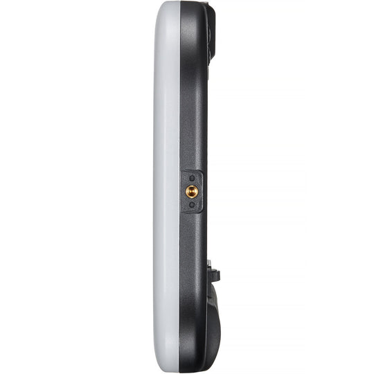 Side profile view of Godox Litemons SR20R showing 1/4-inch threaded mounting hole and slim light frame.
