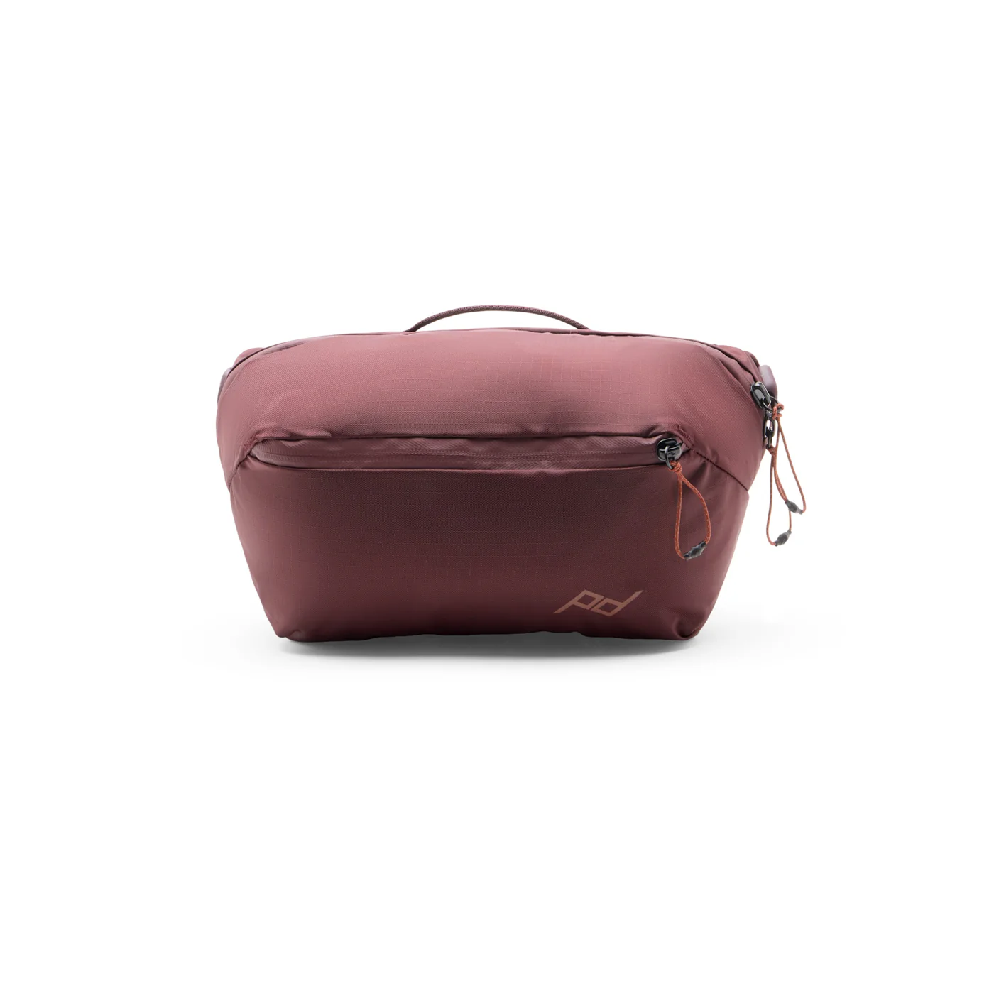 Maroon Outdoor Sling bag with a visible brand logo on a white background