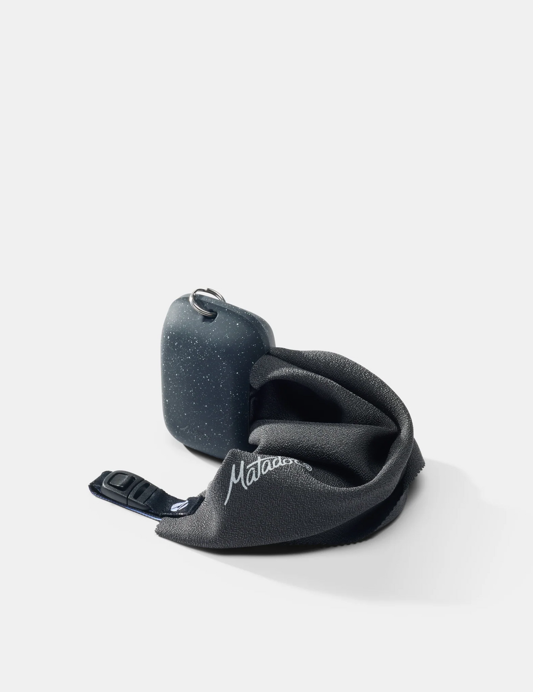 Neoprene neck support with carrying case on a white background