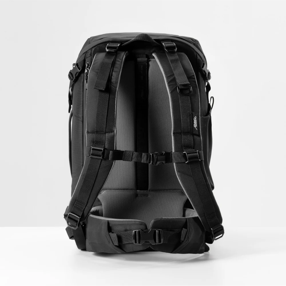 back view of black globerider35 on white studio background