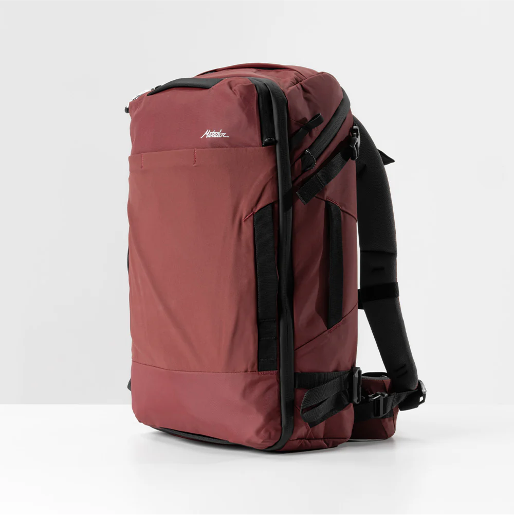3/4 view of garnet globerider35 on light gray background