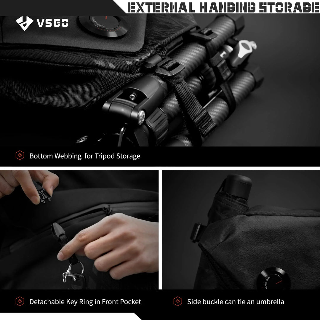 VSGO Black Snipe Camera Daily Shoulder Bag 4L
