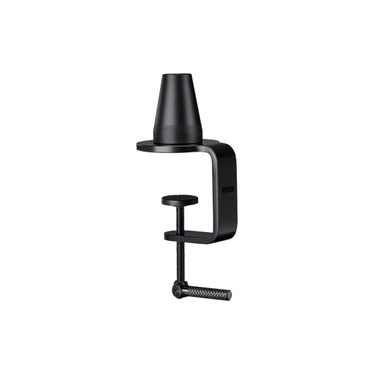 RØDE LPA1 desk clamp and thread adaptors