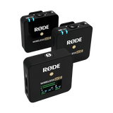 RODE Wireless GO II 2 人紧凑型数字无线麦克风系统/录音机（2.4 GHz，黑色） USB-C 和 iOS 数字输出 相机 移动设备 笔记本电脑