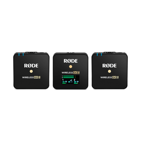 Rode Wireless GO II 2 Person Compact Digital Wireless Microphone System Recorder 2.4 GHz, Black