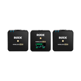 RODE Wireless GO II 2 人紧凑型数字无线麦克风系统/录音机（2.4 GHz，黑色） USB-C 和 iOS 数字输出 相机 移动设备 笔记本电脑