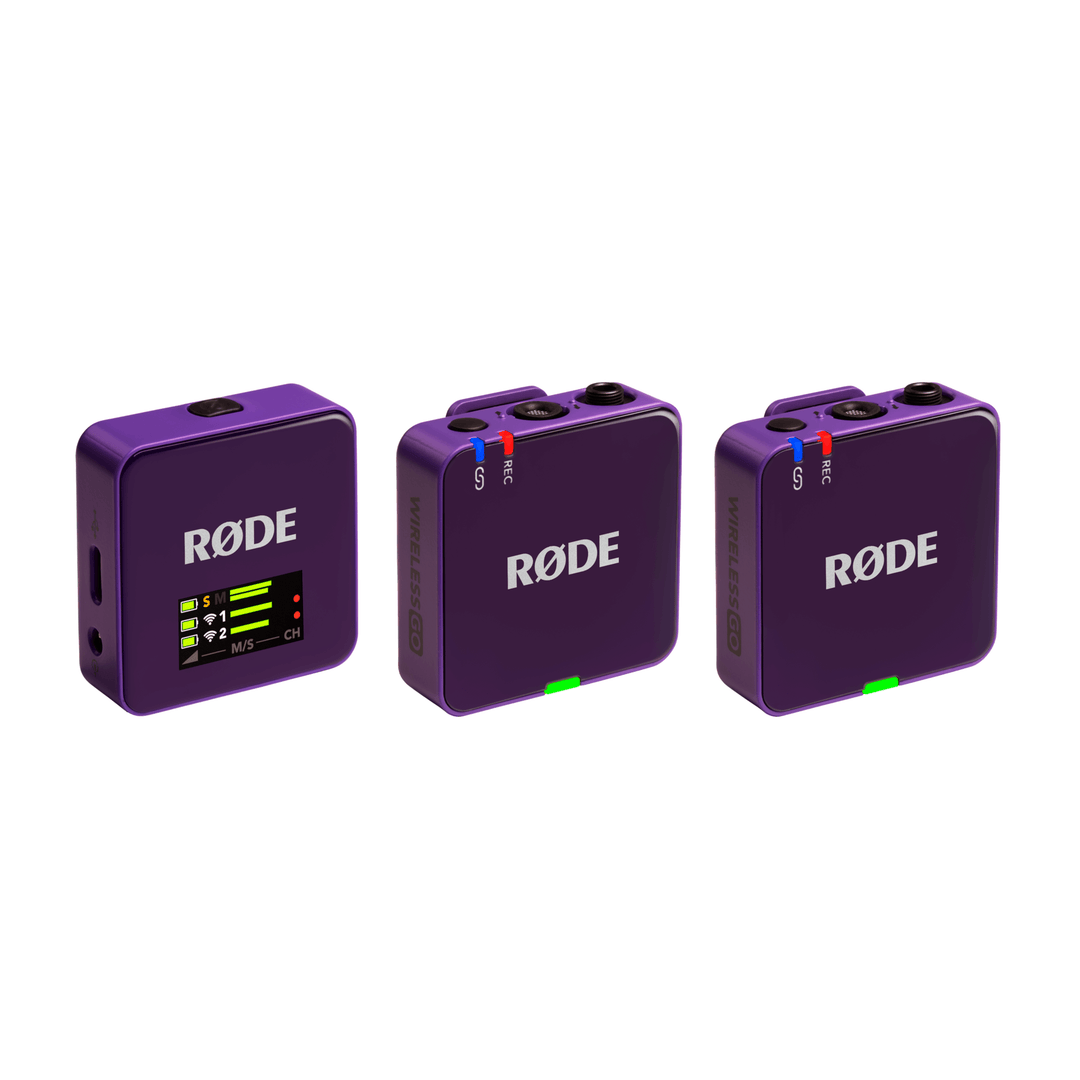 Rode Wireless GO (Gen 3) Compact Wireless Microphone System – Red Rode Wireless GO (Gen 3) Compact Wireless Microphone System – Red