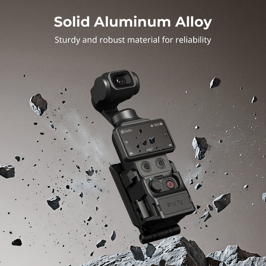 SmallRig Mount Support for DJI Osmo Pocket 4 and 3 made of solid aluminum alloy.