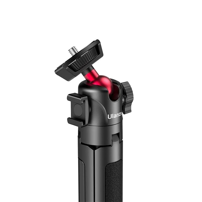 Ulanzi MT-16 MT 16 Extendable Selfie Stick Tripod 4-Section (44cm) 2KG Payload with 360° Swivel Ball Head and Cold shoe