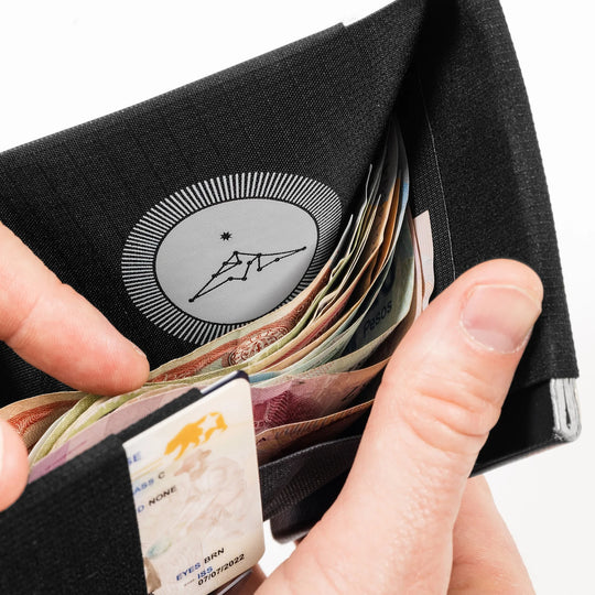 Peak Design travel passport wallet black lifestyle