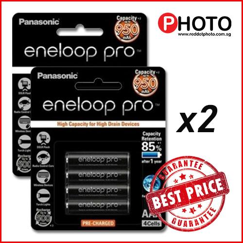 [日本制造]（2 包）[免费送货] Panasonic Eneloop PRO 950mAH AAA 充电电池
