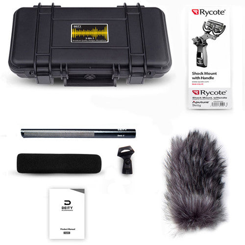 Deity Microphones S-Mic 2 Location Kit Moisture-Resistant Shotgun Microphone with Pistol Grip Shockmount and Windjammer