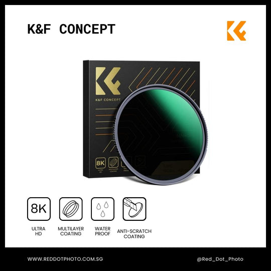 K&F Concept ND Filter ND64 (6-Stops) Filter Fixed Neutral Density Filter Nano-X Series