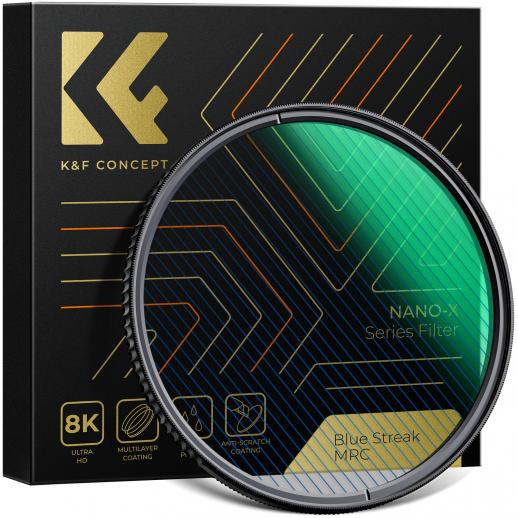 K&F Concept Blue Streak Filter (2mm) Optical Glass Nano-X Series