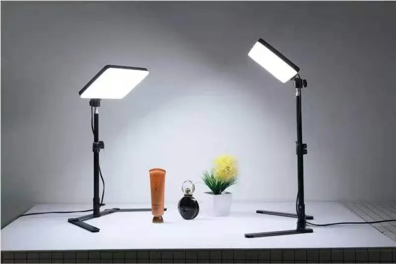 [Free Stand] Youtube Light LED Panel MM-240 suitable for desktop youtube zoom lighting - Red Dot Photo